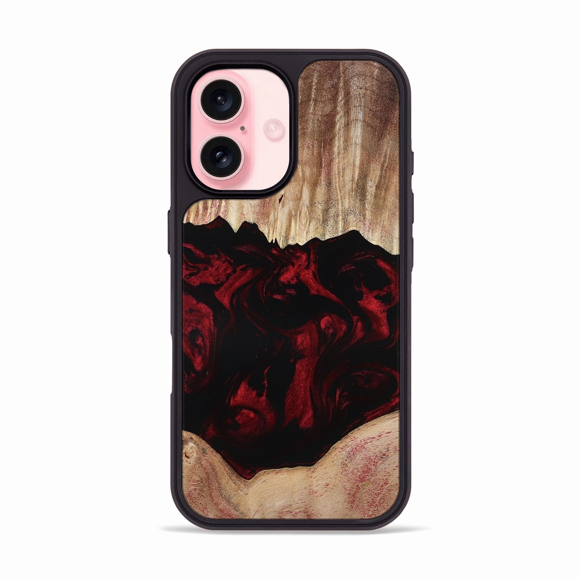 Anti Static Film Iphone 16 Wood Phone Case - Beckett (Red, 780748)
