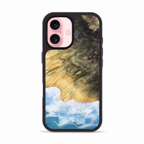 Oleophobic Coating Anti Dust Film Iphone 16 Wood Phone Case - Buford (Coastal, 774323)