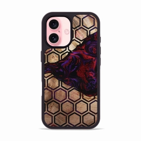 Bubble Resistant Film Scratch Protection Iphone 16 Wood Phone Case - Carley (Pattern, 780514)