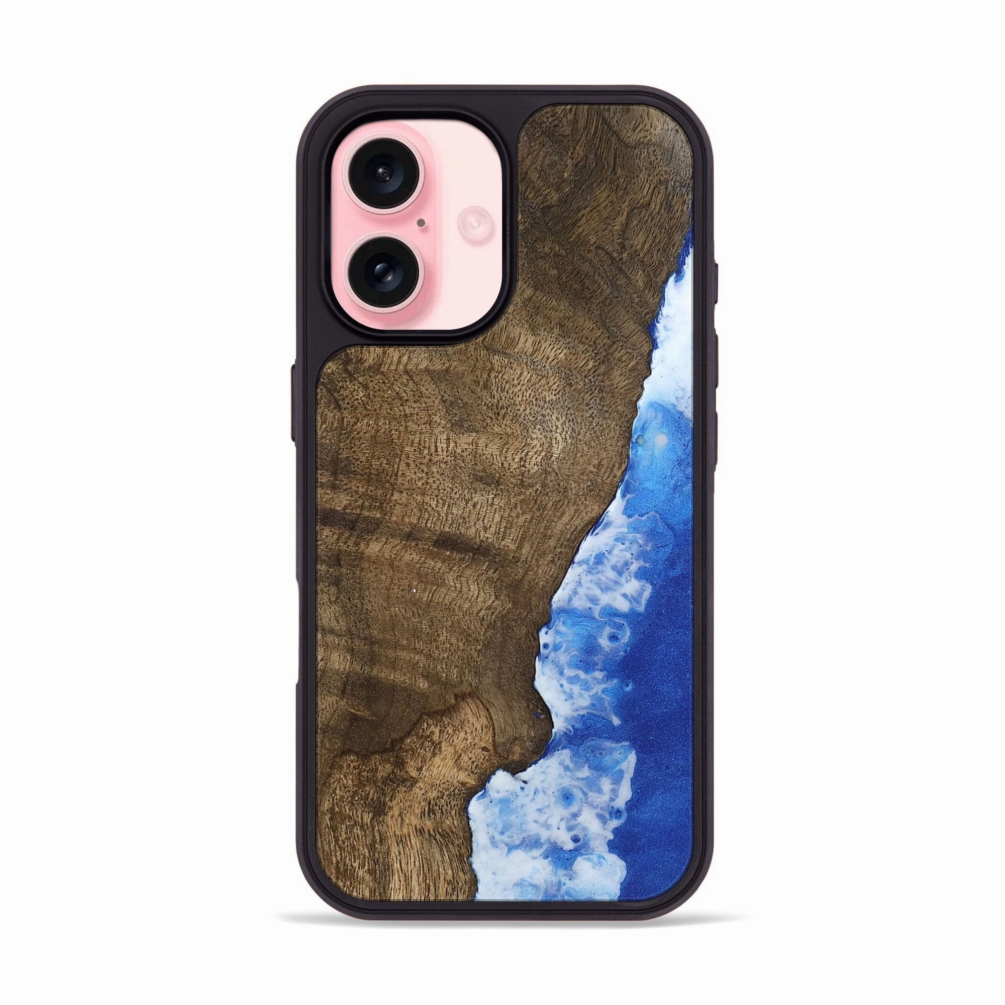 Iphone 16 Wood Phone Case - Carmine (Coastal, 781865) Anti Scratch Screen Anti Oil Film