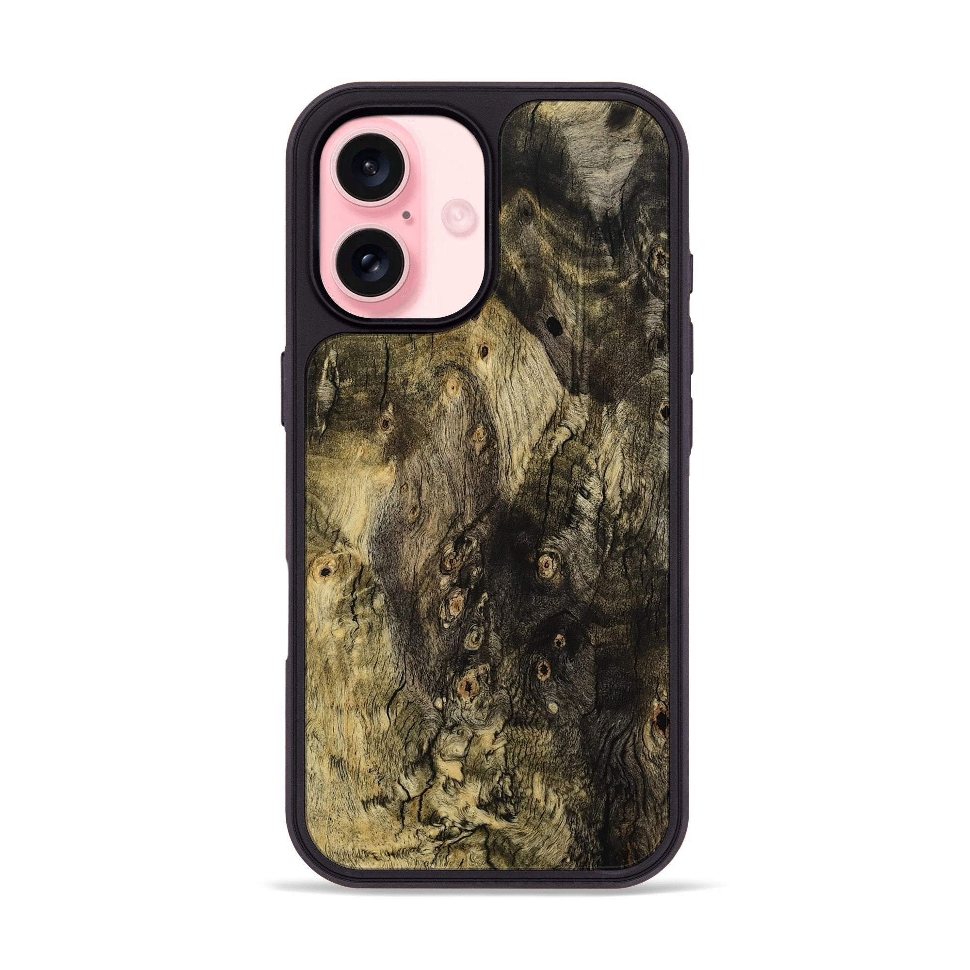 Iphone 16 Wood Phone Case - Clare (Wood Burl, 781553) Fingerprint Resistant Coating