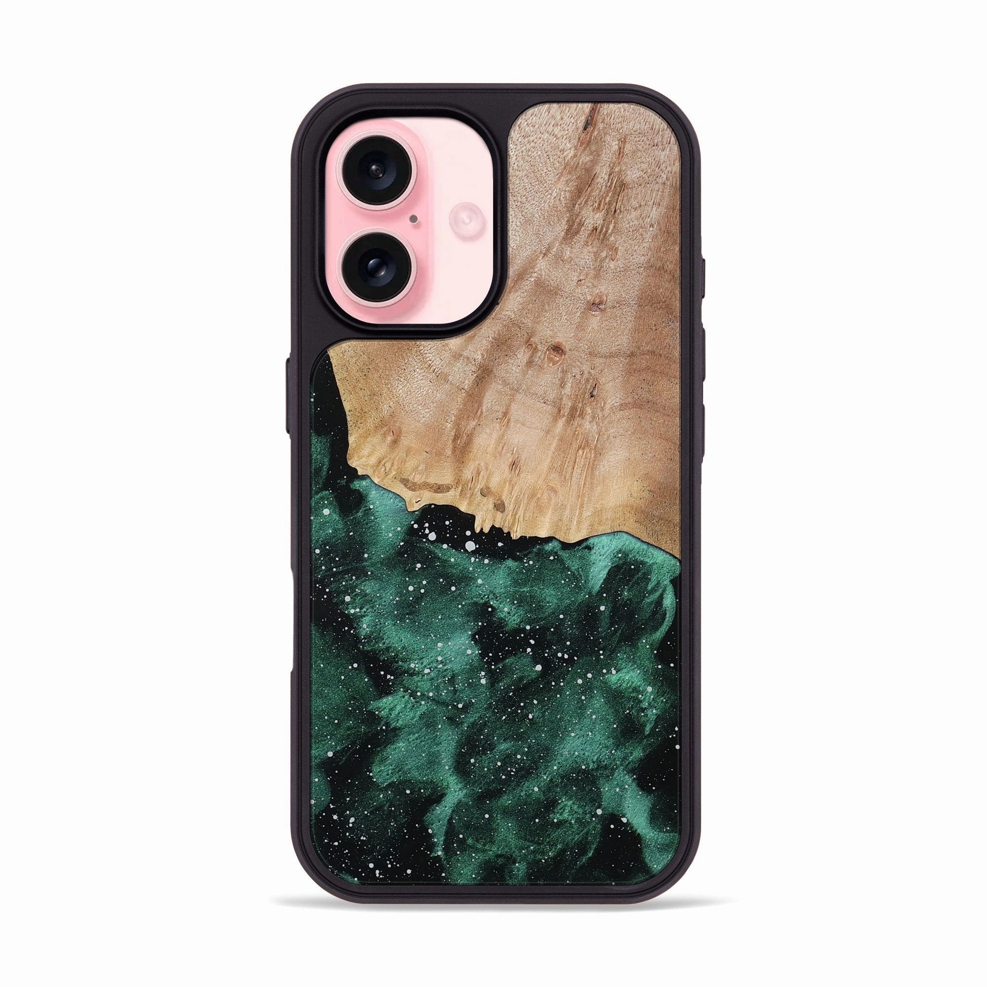 Crystal Clear Screen Anti Finger Streak Iphone 16 Wood Phone Case - Cloyd (Cosmos, 780300)