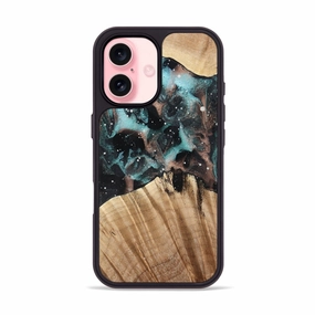 Iphone 16 Wood Phone Case - Davis (Cosmos, 776804) Anti Scratch Screen Soft Edge