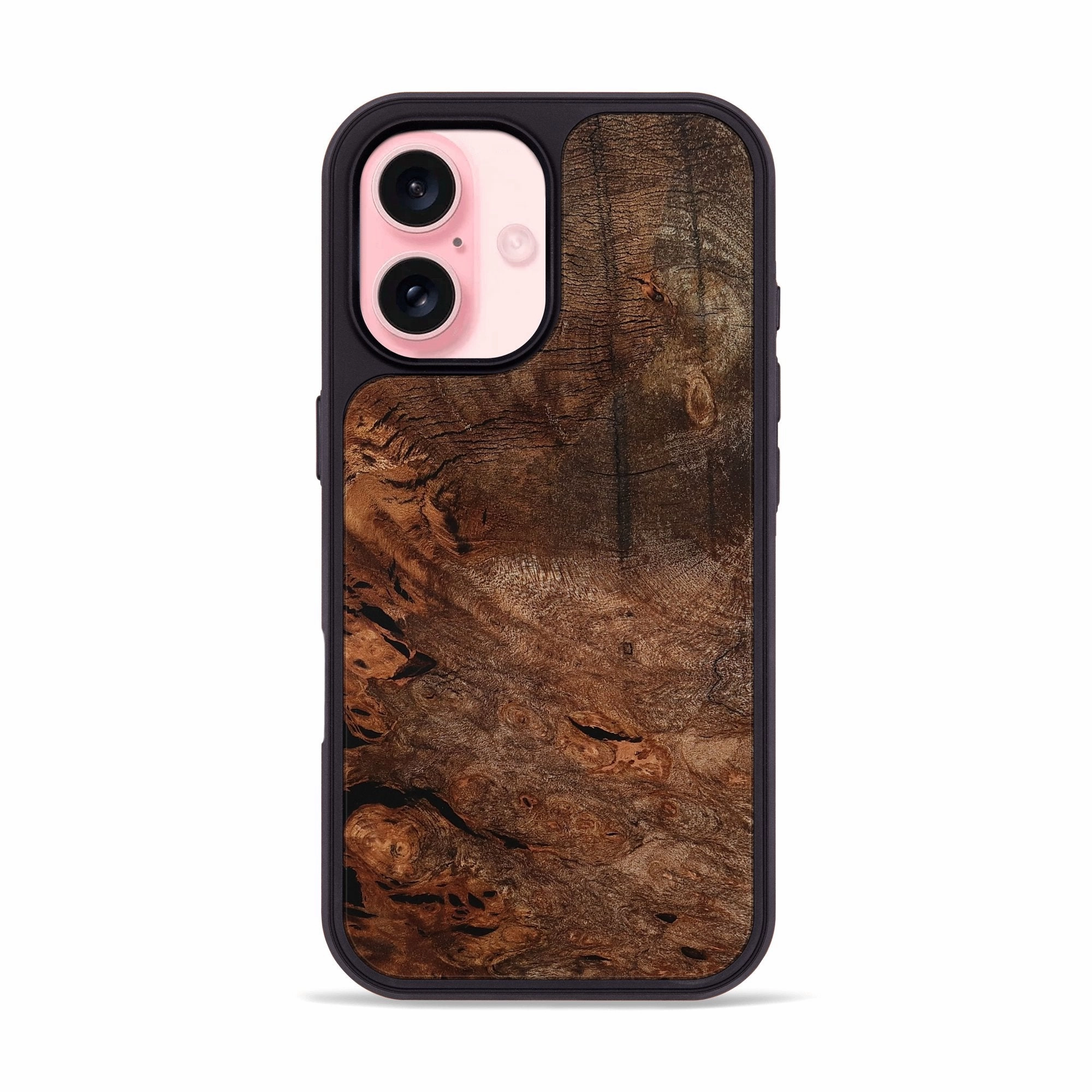 Scratch Resistant Iphone 16 Wood Phone Case - Della (Wood Burl, 781893)