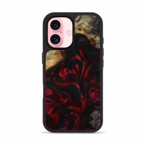 Iphone 16 Wood Phone Case - Enid (Red, 781657) Anti Fog