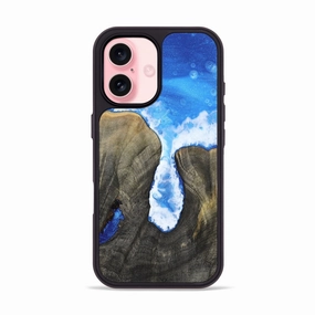 Iphone 16 Wood Phone Case - Ephraim (Coastal, 781844) Raised Edges Anti Fog
