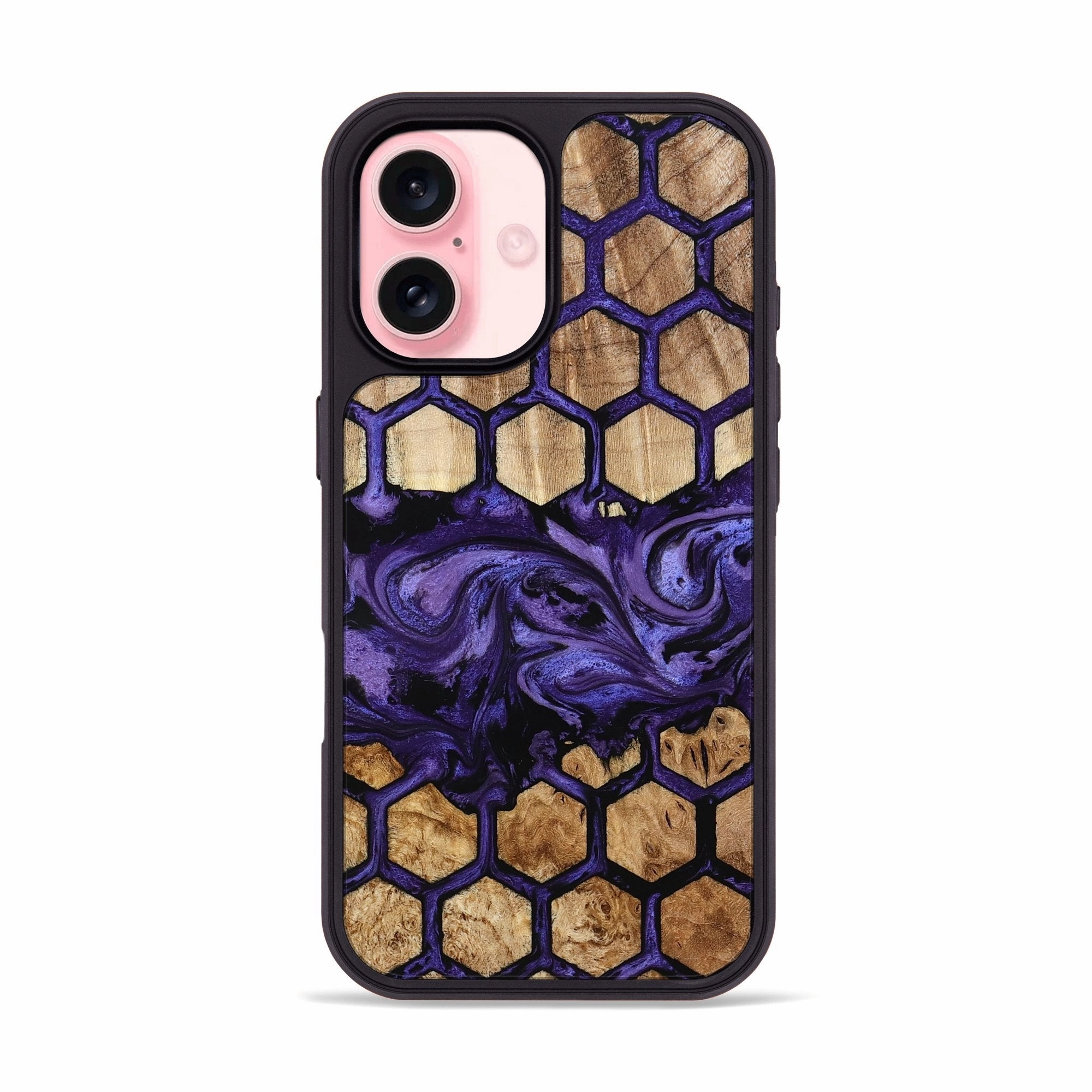 Anti Finger Mark Film Anti Finger Oil Coating Iphone 16 Wood Phone Case - Ettie (Pattern, 775905)