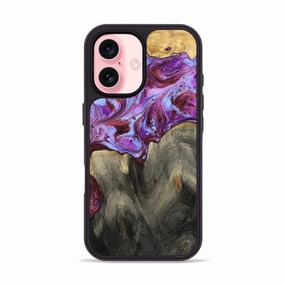 Anti Dust Iphone 16 Wood Phone Case - Everlee (Purple, 781362)