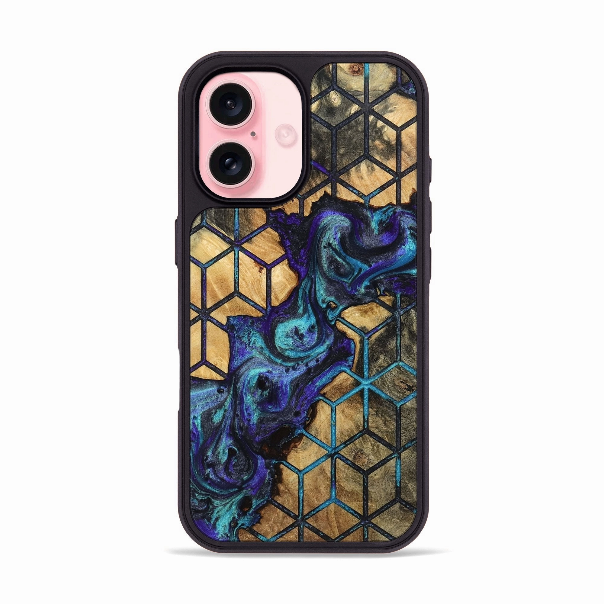 Iphone 16 Wood Phone Case - Felix (Pattern, 781712) Drop Resistant