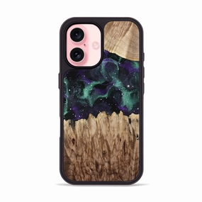 Fingerprint Repellent Iphone 16 Wood Phone Case - Garrick (Cosmos, 778484)