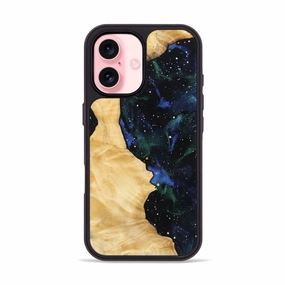 Iphone 16 Wood Phone Case - Gene (Cosmos, 781277) Soft Edge Anti Scratch Screen