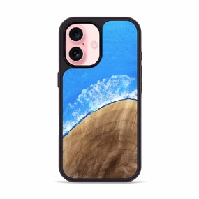Iphone 16 Wood Phone Case - Idella (Coastal, 779844) Edge Protection