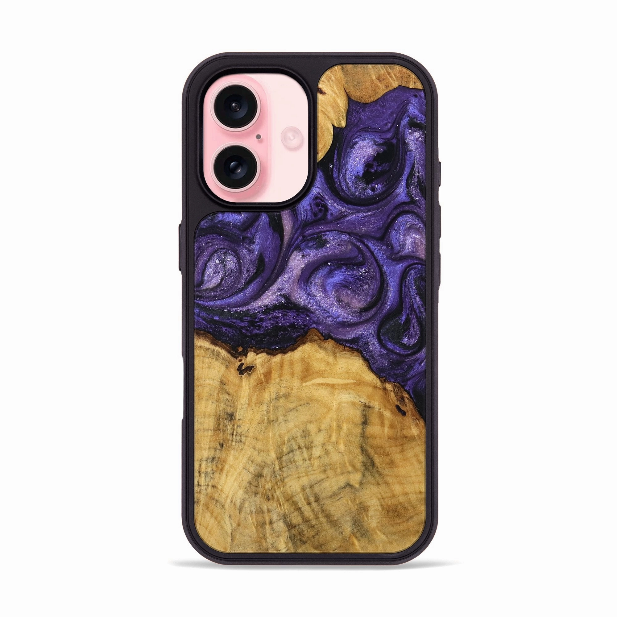 Case Friendly Iphone 16 Wood Phone Case - Imogene (Purple, 770548)