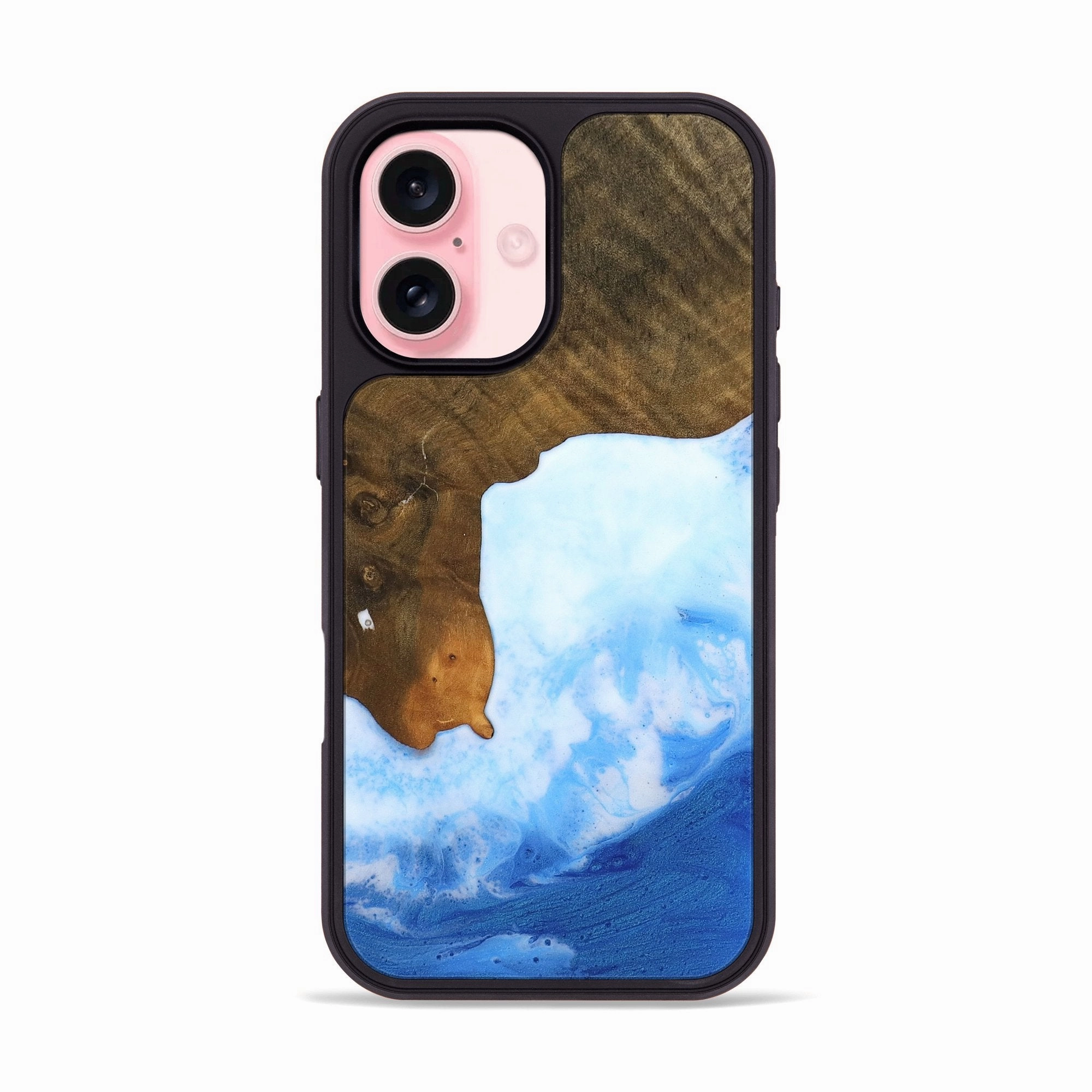 Iphone 16 Wood Phone Case - Isa (Coastal, 756634) Anti Dust Film Soft Edge