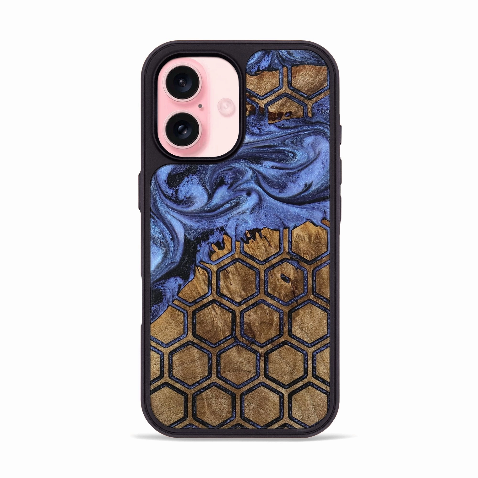 Anti Finger Mark Film Iphone 16 Wood Phone Case - Isidore (Pattern, 771549)