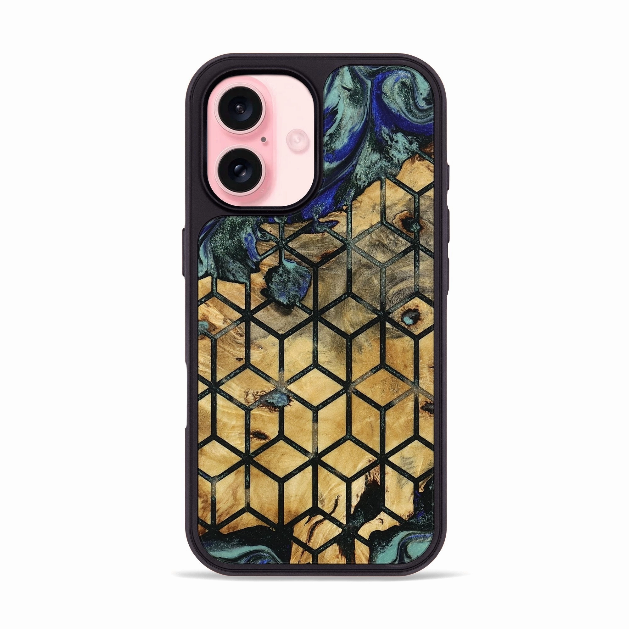 Drop Resistant Ultra Thin Iphone 16 Wood Phone Case - Israel (Pattern, 781690)