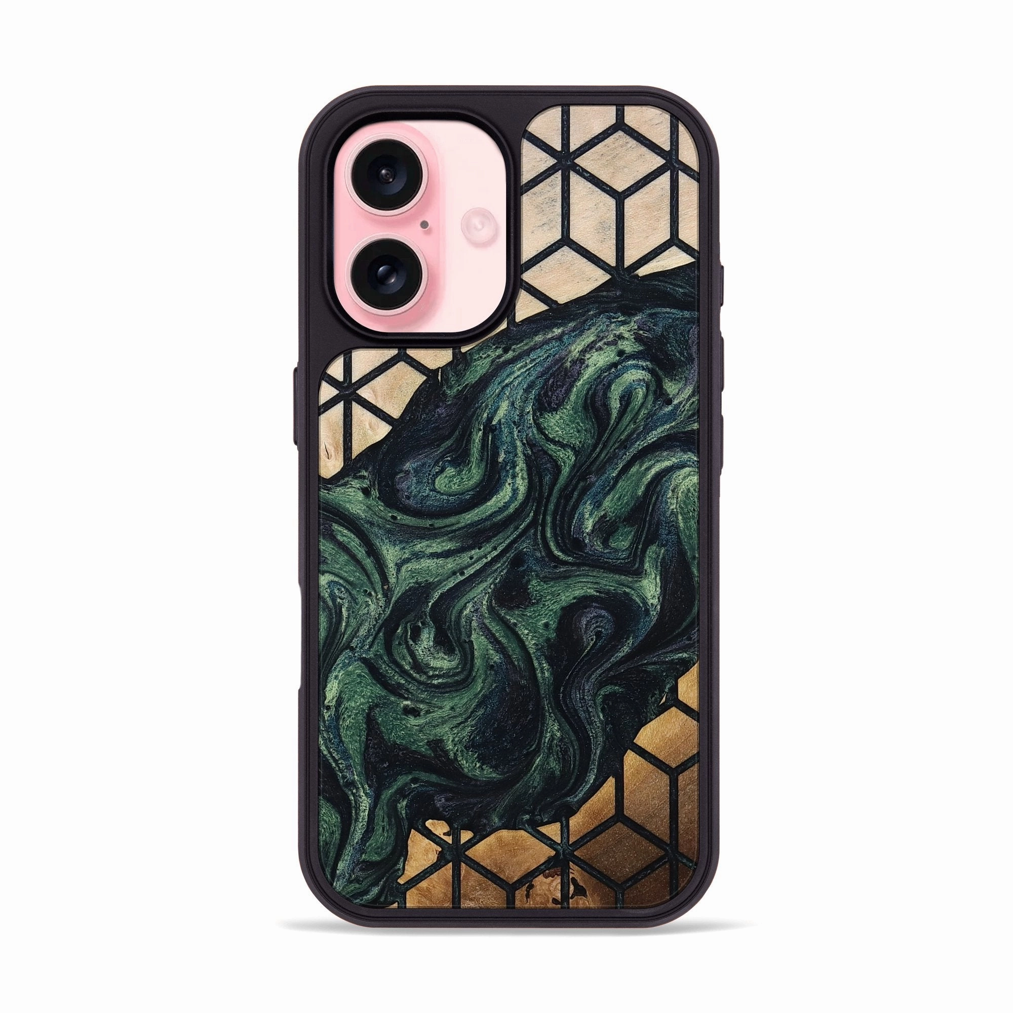Iphone 16 Wood Phone Case - Jackie (Pattern, 775900) HD Clarity Fingerprint Repellent