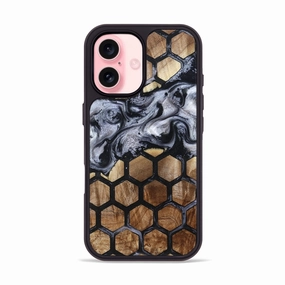 Fingerprint Repellent Anti Dust Iphone 16 Wood Phone Case - Josh (Pattern, 781694)