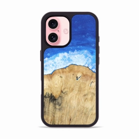 Iphone 16 Wood Phone Case - Justine (Coastal, 781831) Edge Guard Protective Film