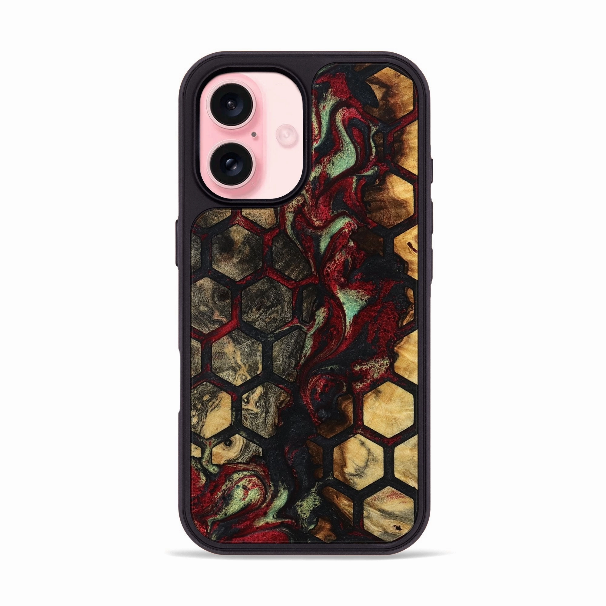 Iphone 16 Wood Phone Case - Kallie (Pattern, 781749) Fingerprint Shield Anti Scratch Shield