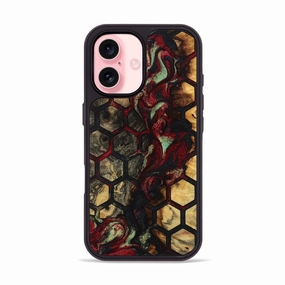 Iphone 16 Wood Phone Case - Kallie (Pattern, 781749) Fingerprint Shield Anti Scratch Shield