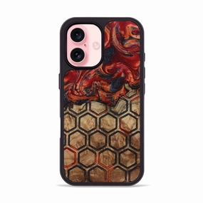 Fingerprint Free Anti Spy Iphone 16 Wood Phone Case - Kellan (Pattern, 781693)