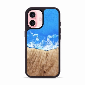 Iphone 16 Wood Phone Case - Khaza (Coastal, 779850) Anti Yellowing Film