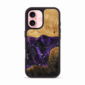 Iphone 16 Wood Phone Case - Krista (Cosmos, 779948) Anti Yellowing Film Case Friendly