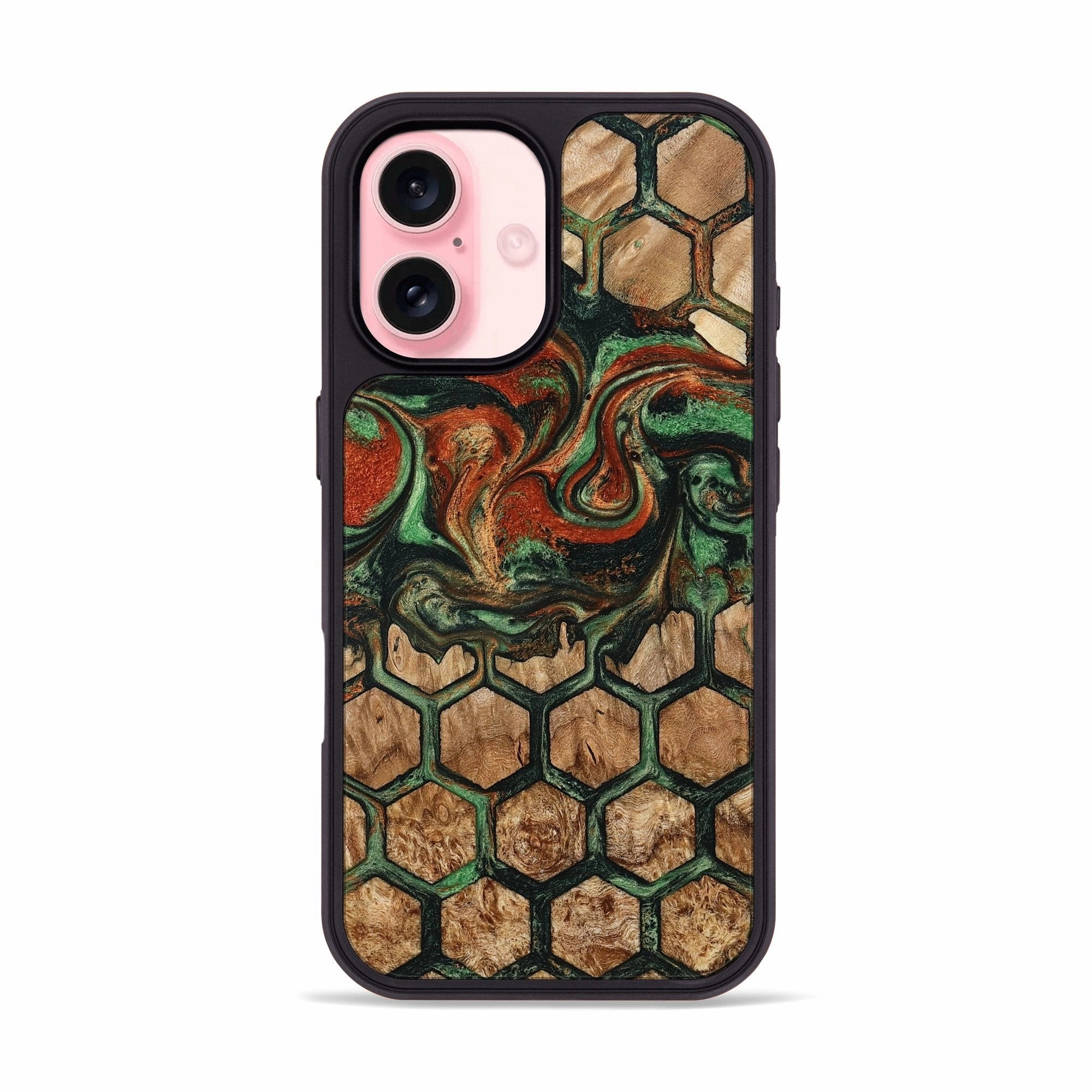 Anti Fog Anti Reflection Iphone 16 Wood Phone Case - Kristal (Pattern, 776225)