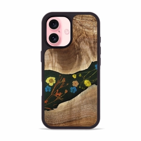 Iphone 16 Wood Phone Case - Kyler (Bloom, 777858) HD Clarity Drop Protection