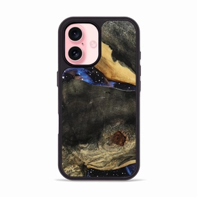 Iphone 16 Wood Phone Case - Leanna (Cosmos, 780815) Bubble Resistant Film Soft Edge