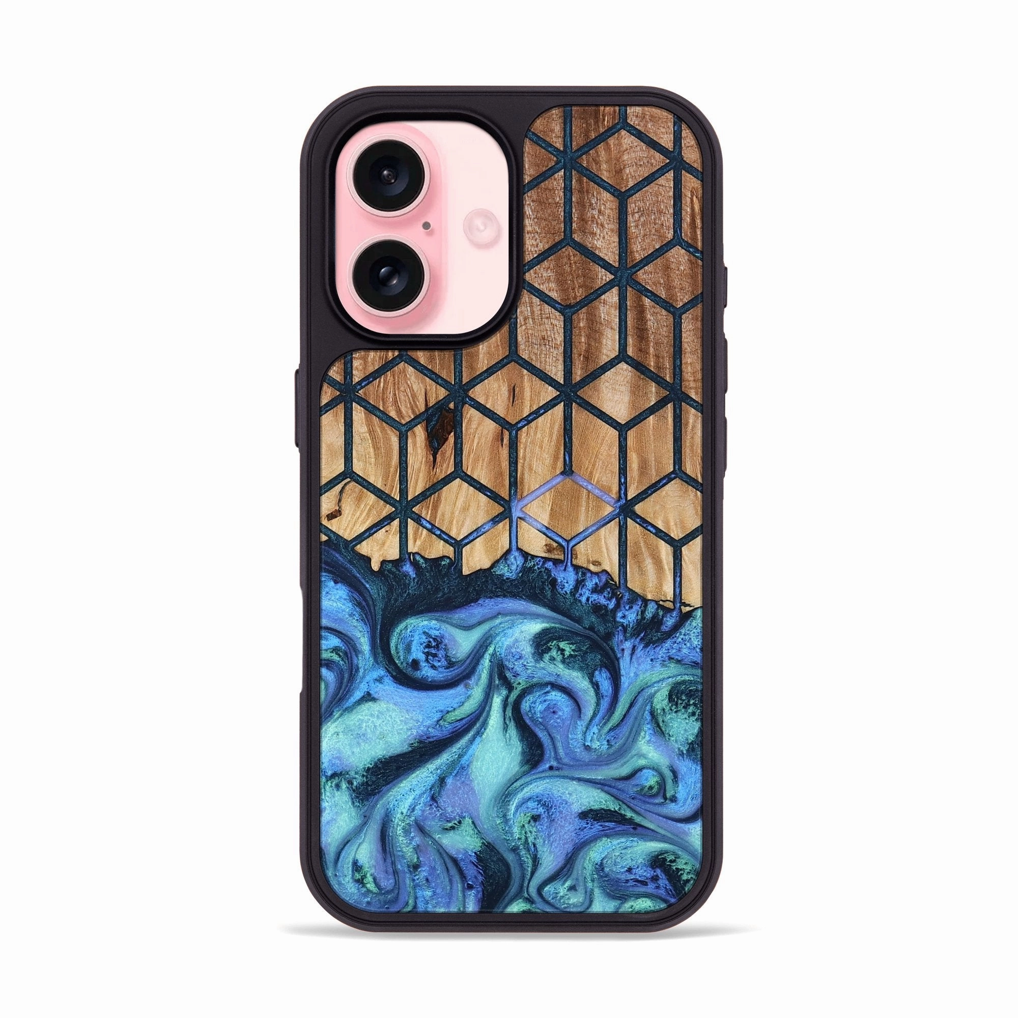 Iphone 16 Wood Phone Case - Leticia (Pattern, 781752) Anti Static Film