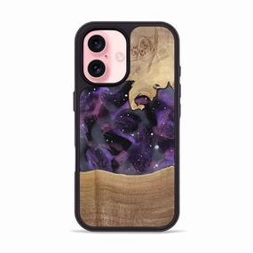 Iphone 16 Wood Phone Case - Lisette (Cosmos, 777225) Fingerprint Resistant
