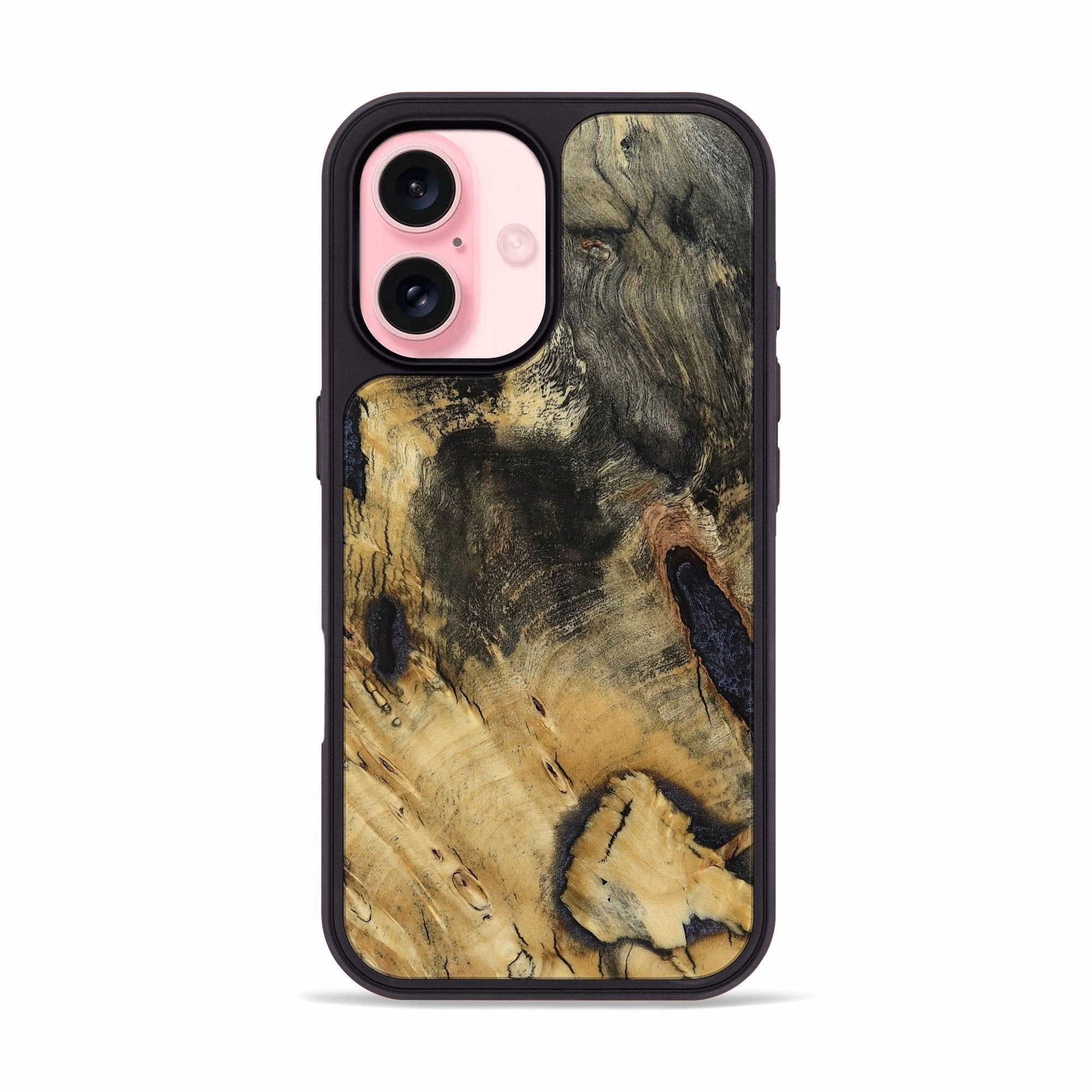Anti Static Bubble Free Installation Iphone 16 Wood Phone Case - Lolita (Wood Burl, 781324)