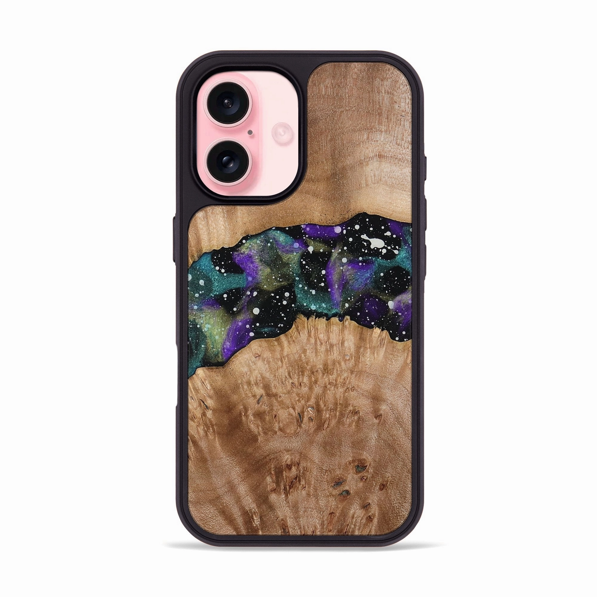 Iphone 16 Wood Phone Case - Lynsey (Cosmos, 779698) Scratch Resistant Coating