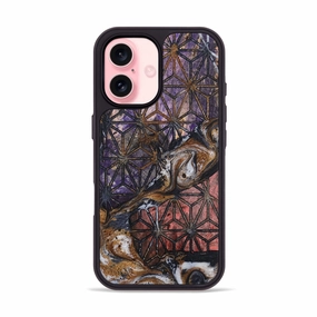 Anti Fingerprint Coating Iphone 16 Wood Phone Case - Marta (Pattern, 781722)