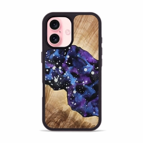 Iphone 16 Wood Phone Case - Mertie (Cosmos, 778487) Crystal Clear Anti Finger Streak