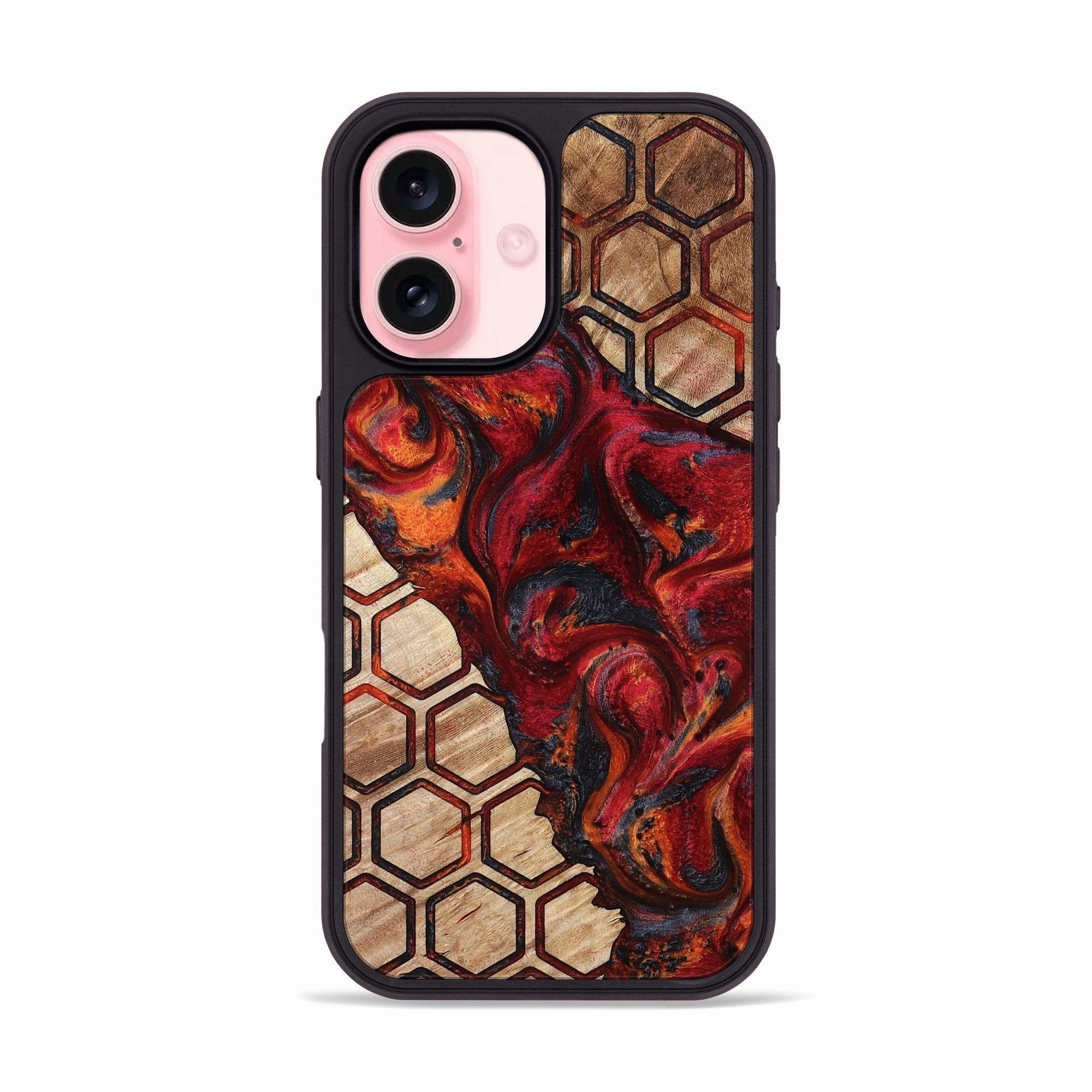 Iphone 16 Wood Phone Case - Mina (Pattern, 779436) Self Healing Ultra Thin