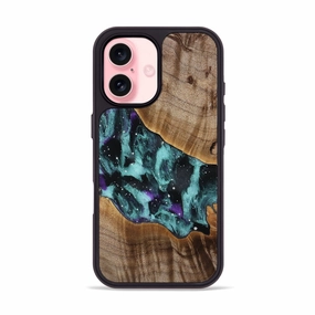Iphone 16 Wood Phone Case - Molly (Cosmos, 773274) Edge Protection High Transparency