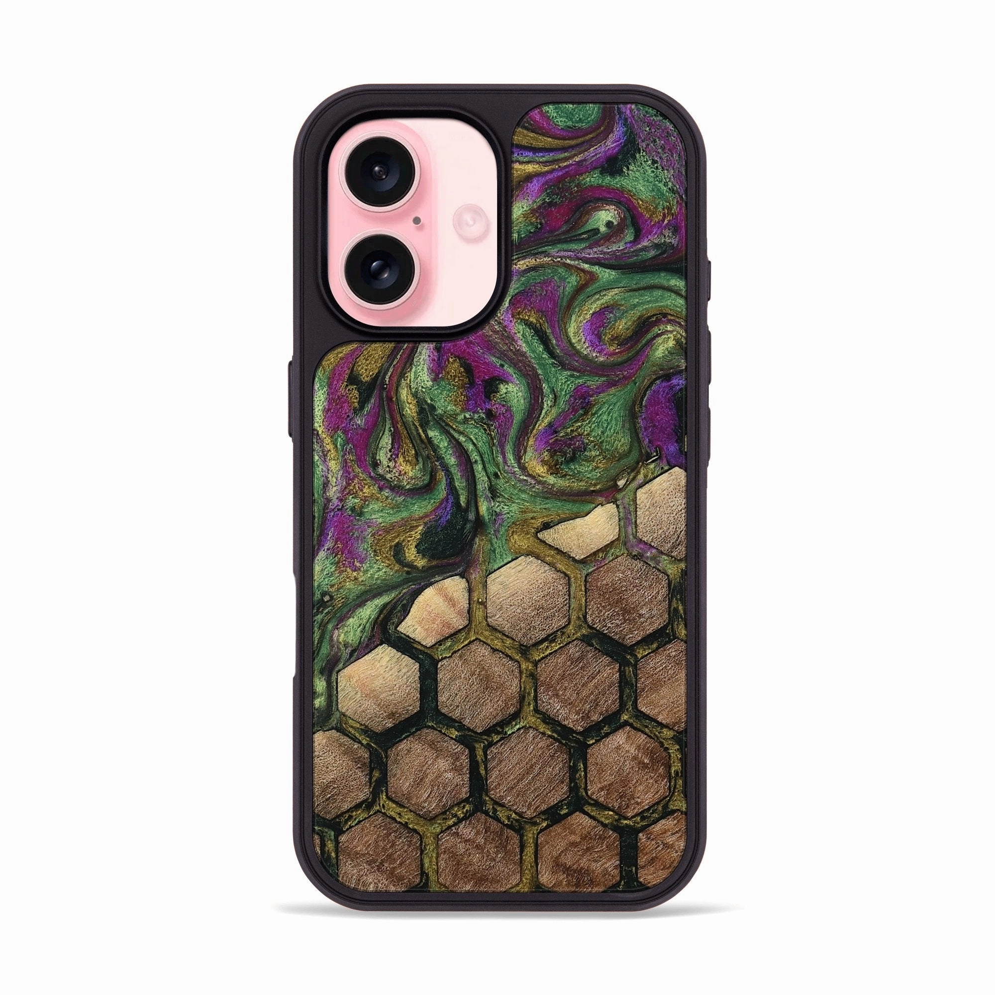 Shock Guard Scratch Resistant Iphone 16 Wood Phone Case - Normand (Pattern, 775377)