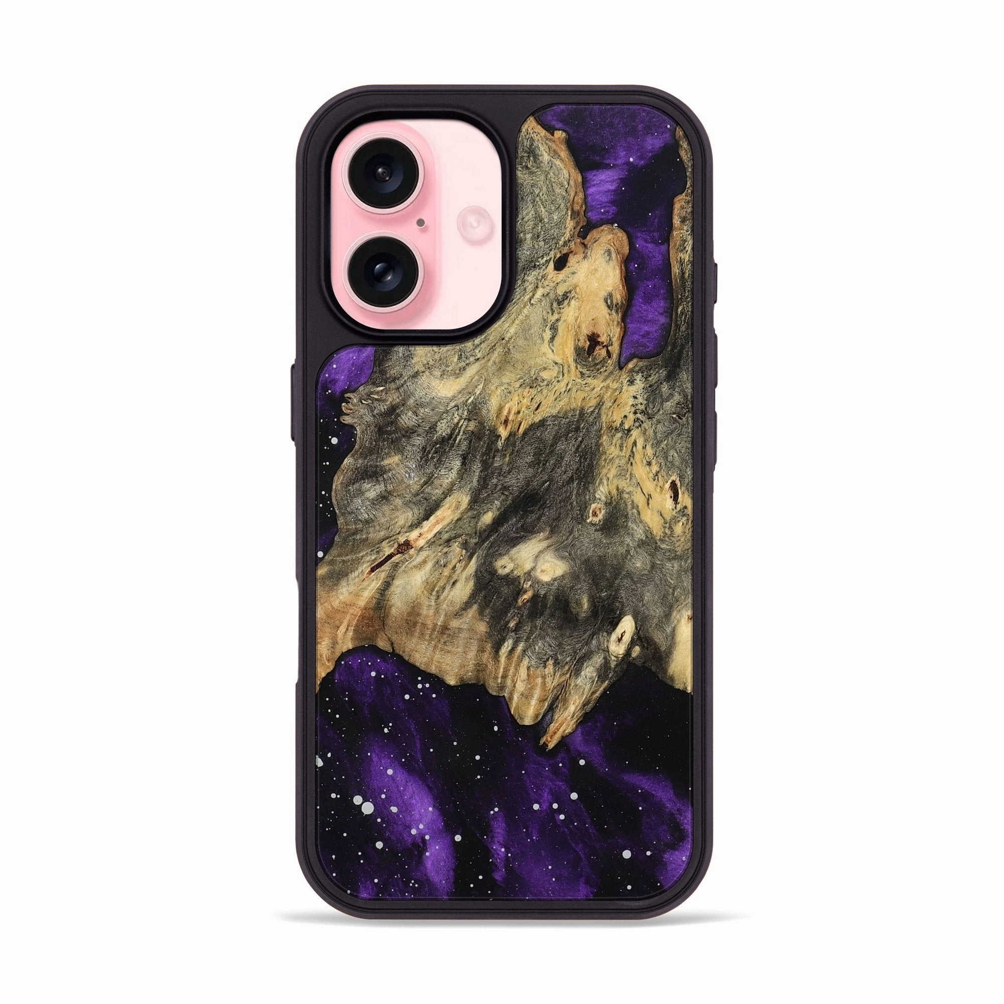 Anti Finger Streak Anti Fingerprint Coating Iphone 16 Wood Phone Case - Novella (Cosmos, 781922)