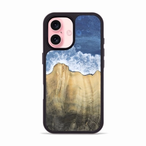 Protective Film Fingerprint Shield Iphone 16 Wood Phone Case - Ottilie (Coastal, 781808)