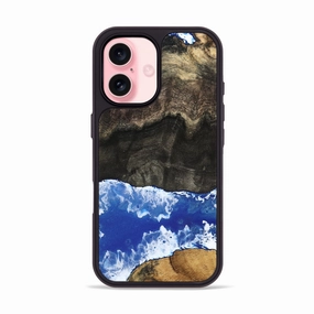 Iphone 16 Wood Phone Case - Pearl (Coastal, 780932) Anti Yellowing Protective Film