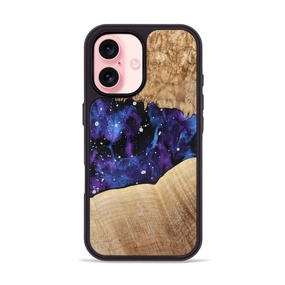 Iphone 16 Wood Phone Case - Pink (Cosmos, 776529) Edge Guard