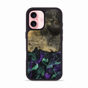 Iphone 16 Wood Phone Case - Quiana (Cosmos, 772721) High Transparency Anti Yellowing