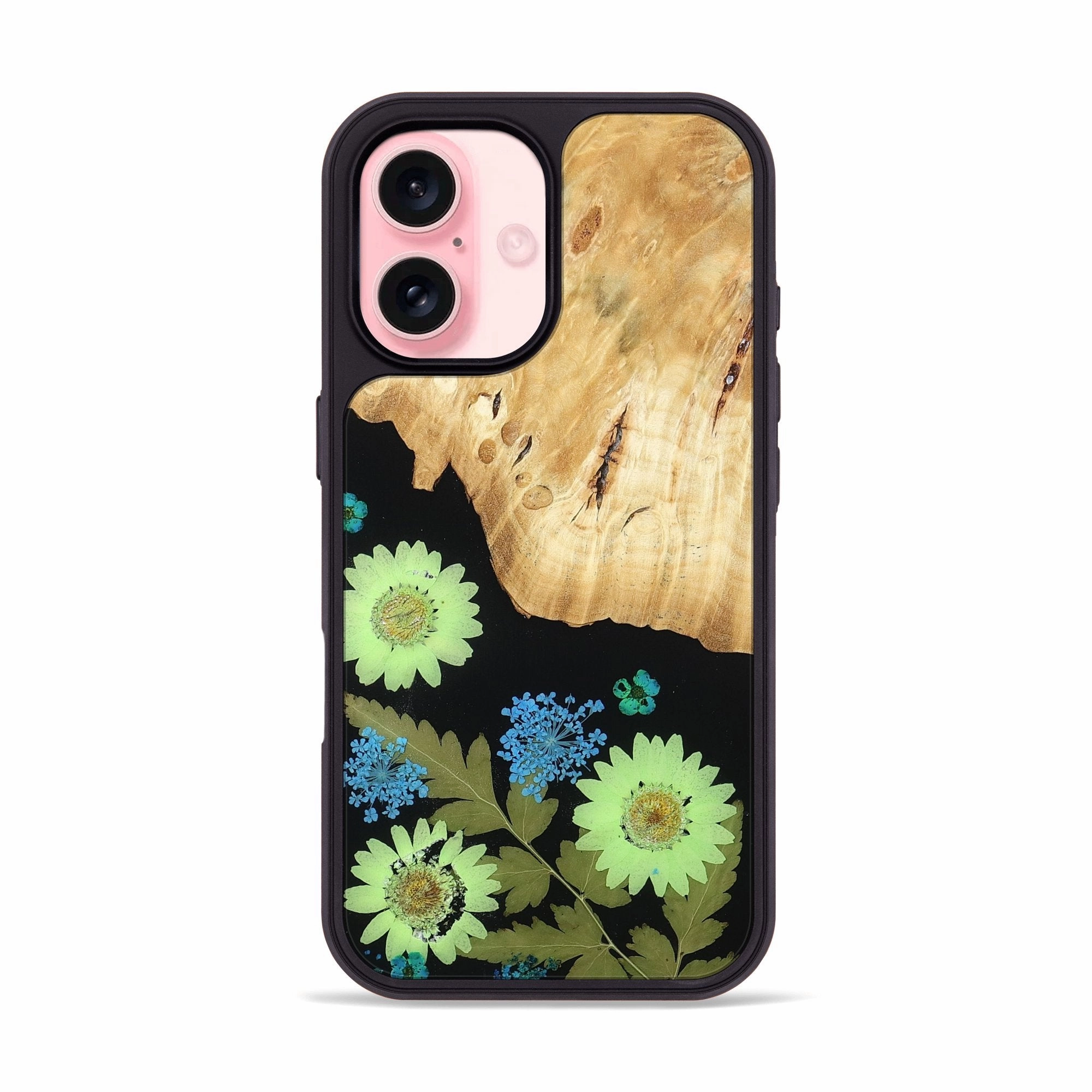 Iphone 16 Wood Phone Case - Rhea (Bloom, 781641) Edge Protection Anti Blue Light
