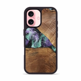 Iphone 16 Wood Phone Case - Ronald (Cosmos, 779381) Anti Dust Film Protective Screen