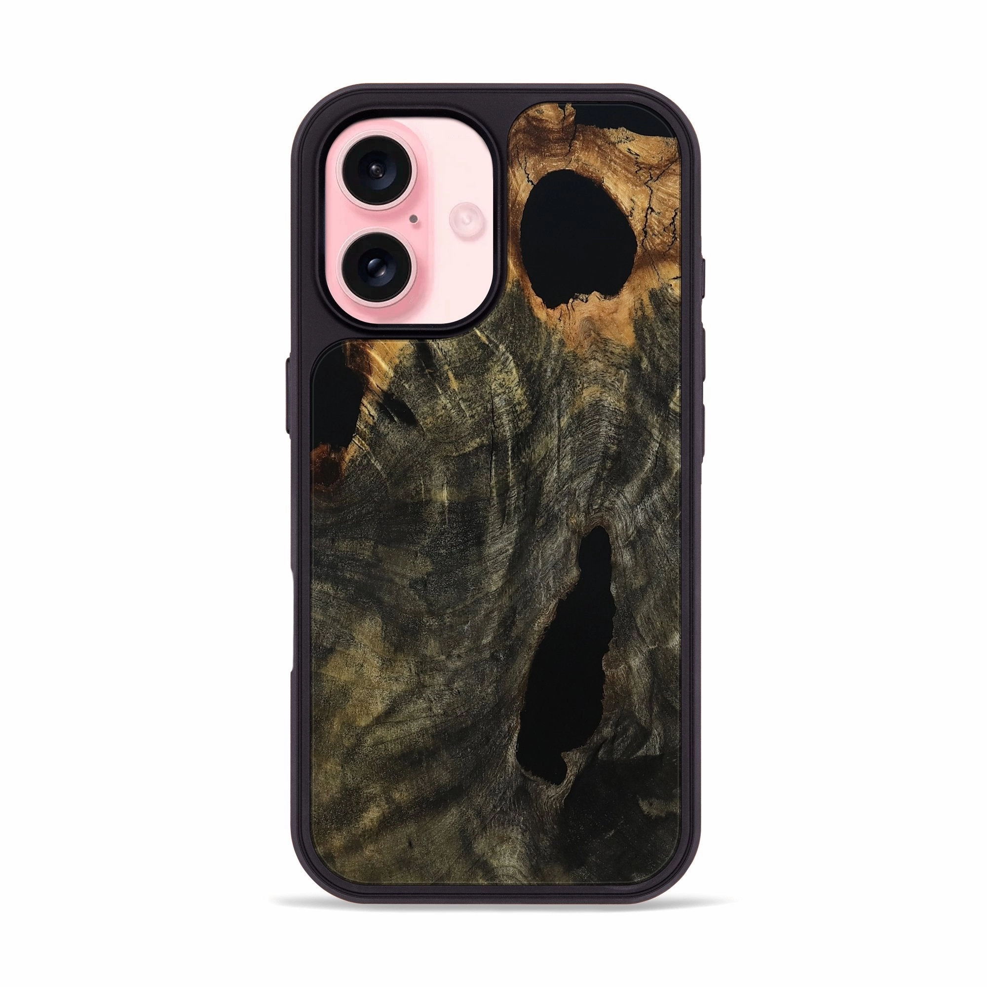 Iphone 16 Wood Phone Case - Rosalee (Wood Burl, 780538) Scratch Proof Glass Anti Shock Screen