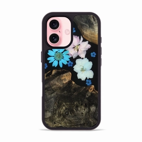 Screen Guard Impact Resistant Iphone 16 Wood Phone Case - Rosalyn (Bloom, 781370)