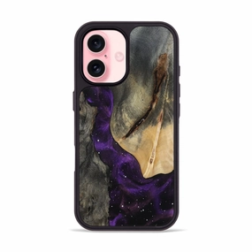 Shock Proof Film Anti Reflection Screen Iphone 16 Wood Phone Case - Rubi (Cosmos, 781949)